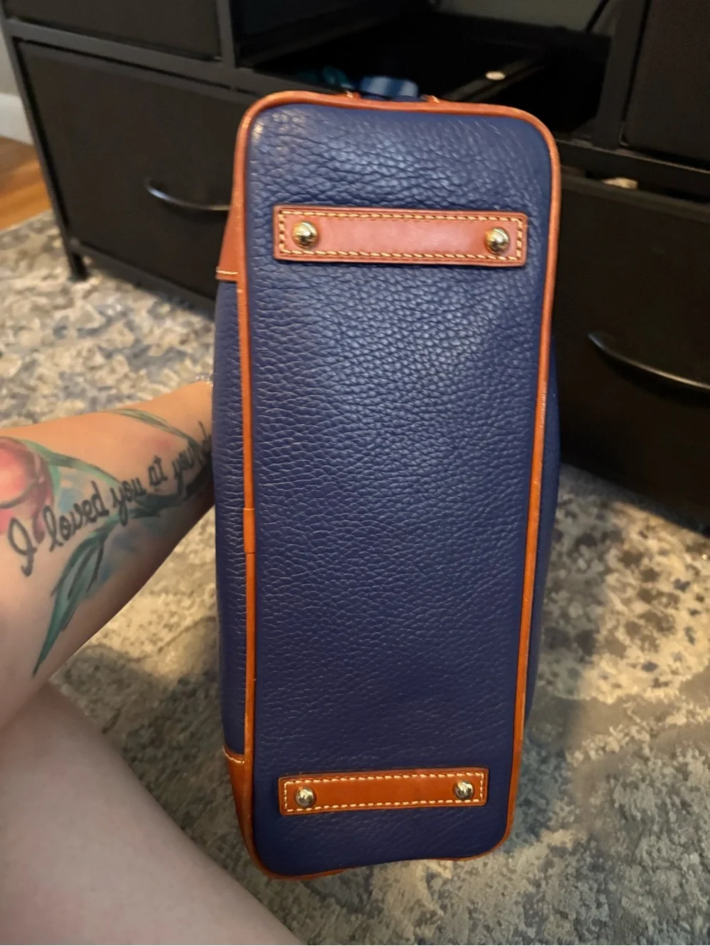 Dooney & Bourke pebbled navy